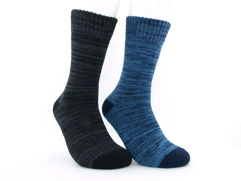 2 Paar Thermosocken Herren Design anthrazit/jeans